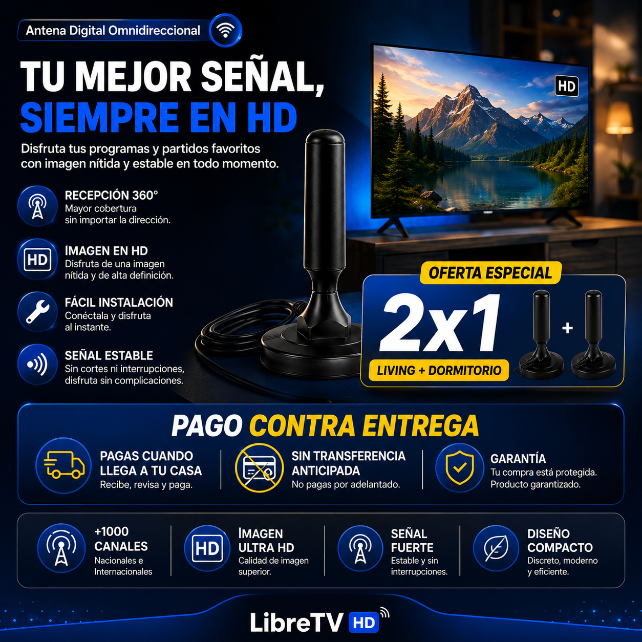 ANTENA TV DIGITAL HD